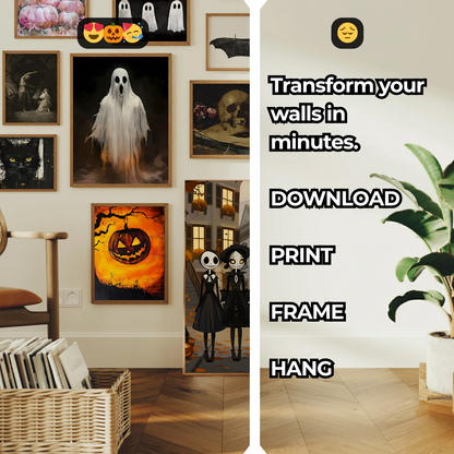 5,000 Halloween Wall Art Prints Bundle