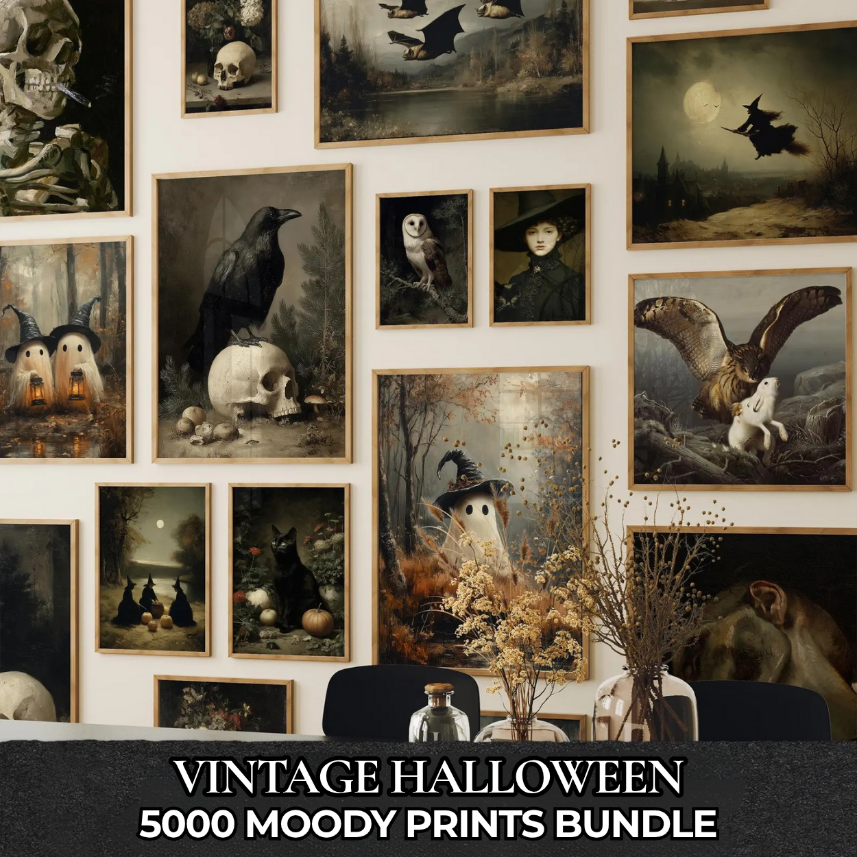 5,000 Halloween Wall Art Prints Bundle