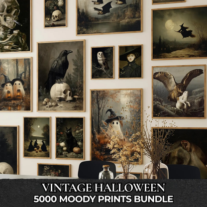 5,000 Halloween Wall Art Prints Bundle