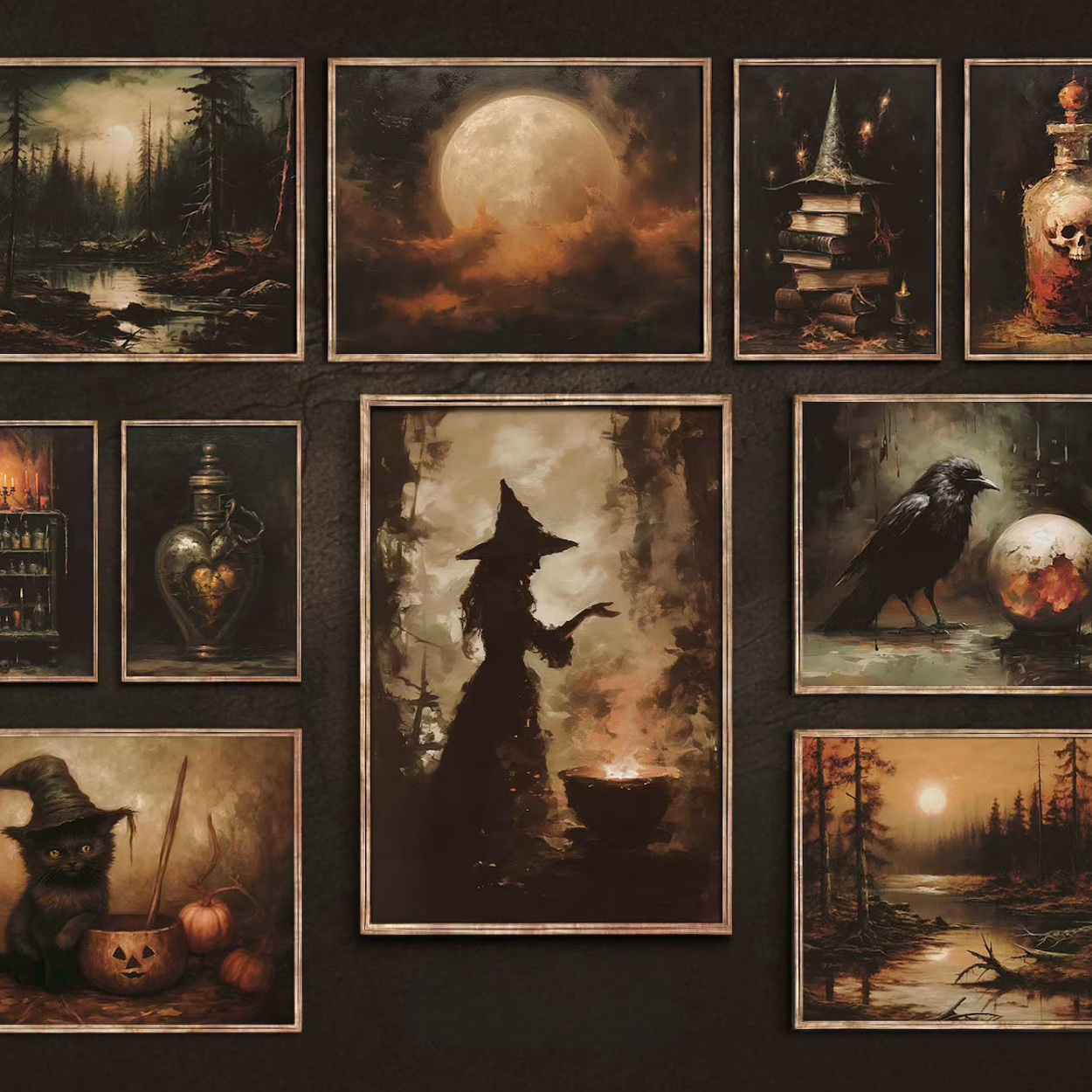 5,000 Halloween Wall Art Prints Bundle